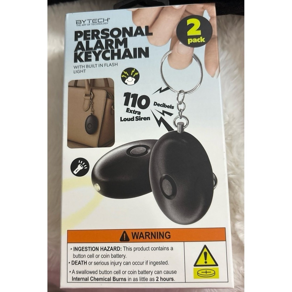 Personal alarm keychain 2 pack